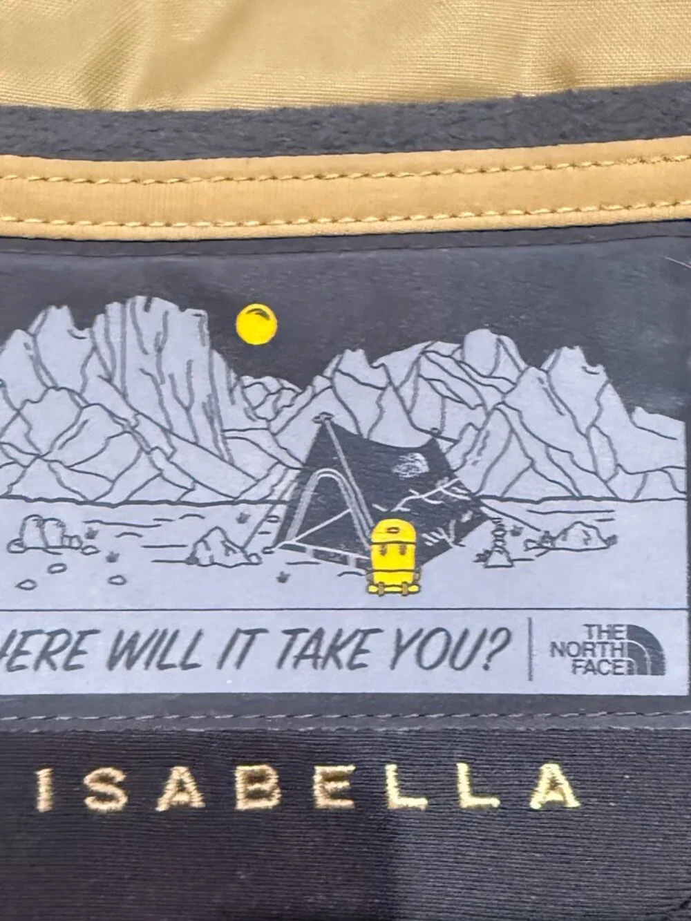 North Face Isabella Backpack Womens Gray Black Rose Gold Laptop School Travel